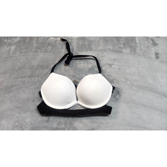 Victoria's Secret 32C Swim Coconut White Essential Banded Push-Up Bikini Top NWT - Picture 1 of 5